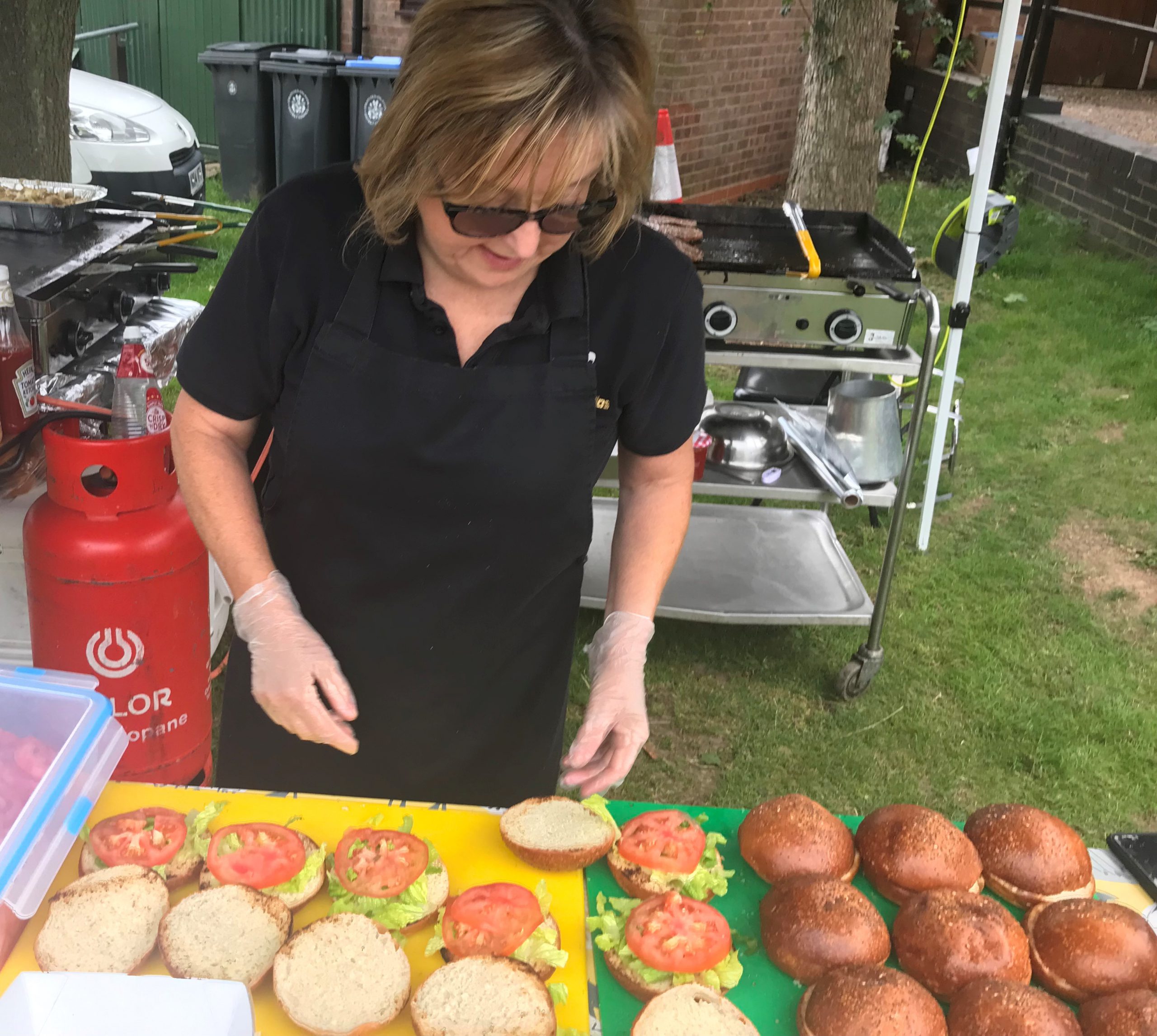 Gourmet Gorillas preparing at Wixford